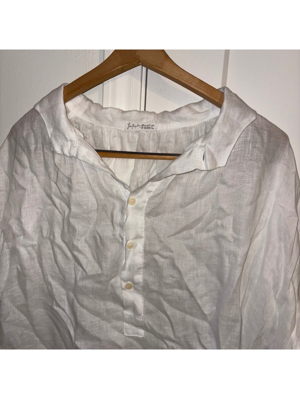 Free People x CP Shades $240 100% Linen Tunic Woman’s Medium Oversized Pullover - Picture 8 of 8